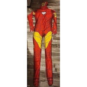 Iron Man Bodysuit Marvel Superhero Fancy Onesy/Halloween Deluxe Costume OSFM